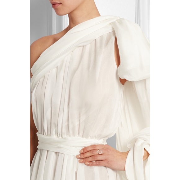 FAITH CONNEXION One-shoulder silk-chiffon dressNWT - Picture 2 of 10